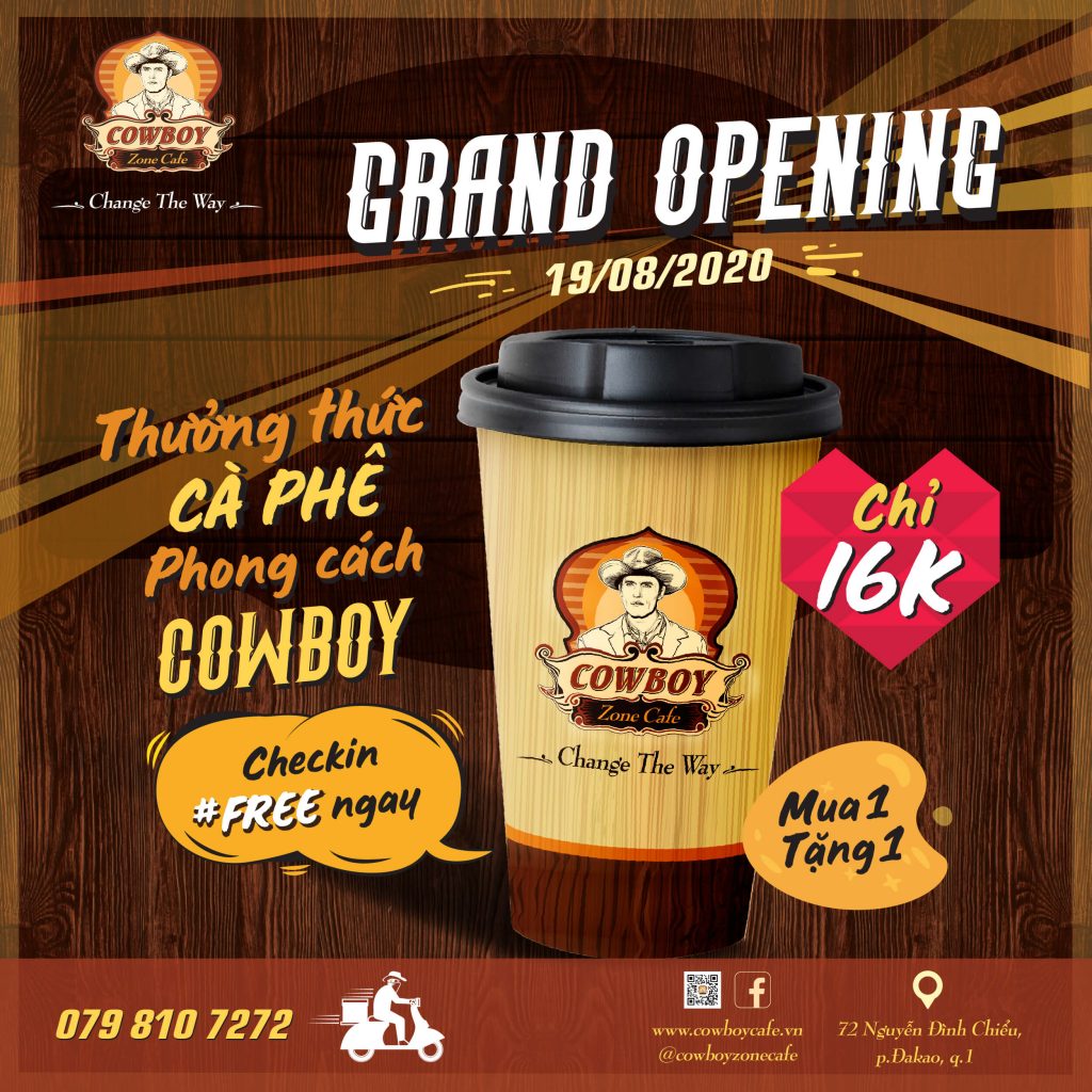 Cowboy Zone Cafe chào các bạn